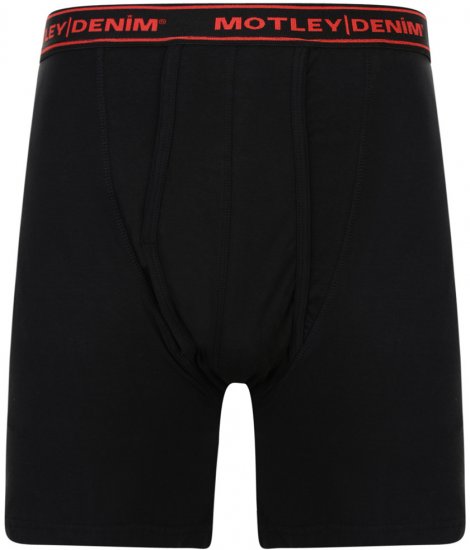 Motley Denim Boxer Shorts Black 2-pack - Bielizna & stroje kąpielowe - Bielizna & Stroje kąpielowe 2XL-8XL