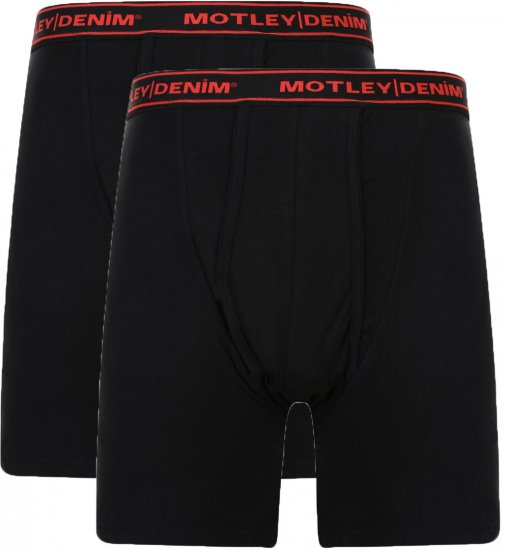 Motley Denim Boxer Shorts Black 2-pack - Bielizna & Stroje kąpielowe - Bielizna & Stroje kąpielowe 2XL-8XL