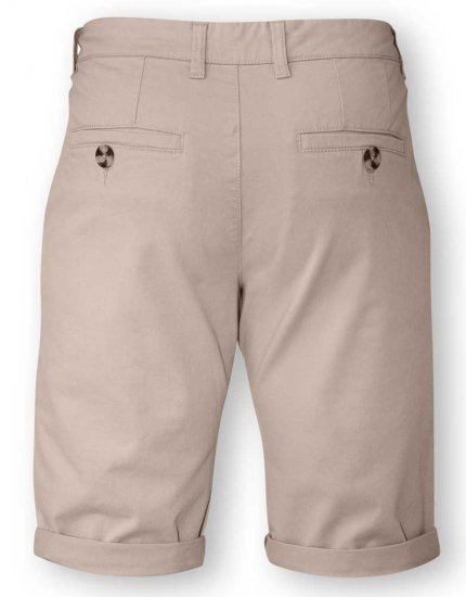D555 COLTEN Stretch Cotton Chino Short Beige - Szorty - Szorty W40-W60