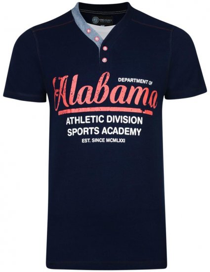 Kam Jeans Baseball Alabama Tee - Koszulki - T-shirty meskie Duże Rozmiary - 2XL-14XL