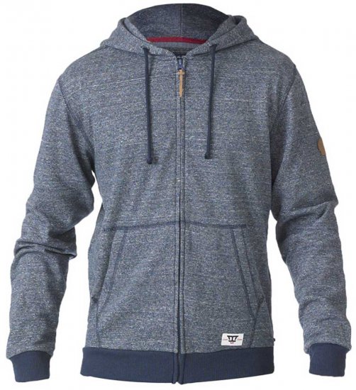D555 Romney Full Zipper Hoodie Navy - Bluzy & bluzy z kapturem - Bluzy & Bluzy z kapturem 2XL-12XL