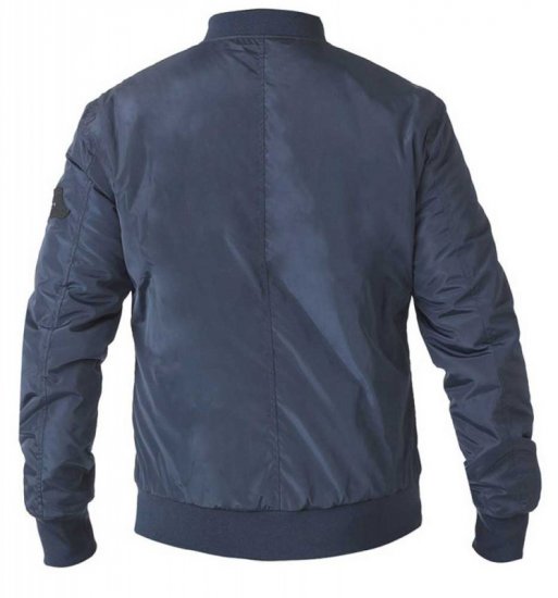 D555 Pedro Bomber Jacket Navy - Kurtki Męskie Duże Rozmiary - Kurtki Duże rozmiary 2XL-8XL