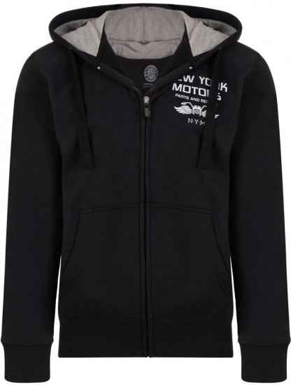 Kam Jeans 773 New York Motors Hoodie Black - Bluzy & bluzy z kapturem - Bluzy & Bluzy z kapturem 2XL-12XL