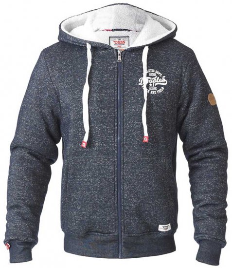 D555 Hulk Fur Lined Zipper Hood Navy - Bluzy & bluzy z kapturem - Bluzy & Bluzy z kapturem 2XL-12XL