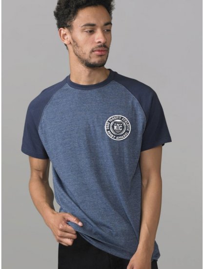 D555 Spencer T-shirt Navy - Koszulki - T-shirty meskie Duże Rozmiary - 2XL-14XL