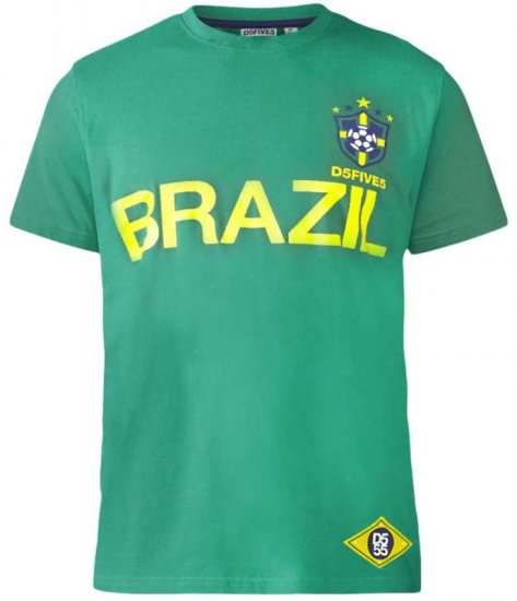 D555 Ricardo T-shirt Green - Koszulki - T-shirty meskie Duże Rozmiary - 2XL-14XL