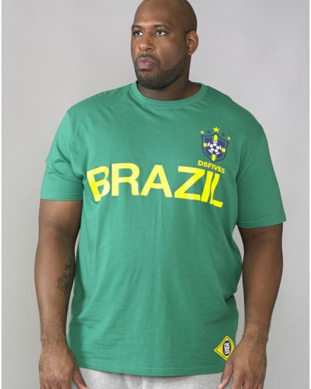 D555 Ricardo T-shirt Green - Koszulki - T-shirty meskie Duże Rozmiary - 2XL-14XL