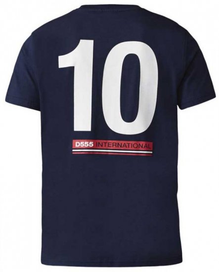 D555 Leon T-shirt Navy - Koszulki - T-shirty meskie Duże Rozmiary - 2XL-14XL
