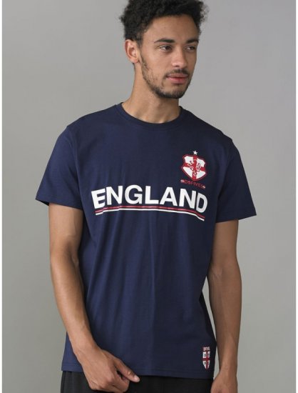 D555 Leon T-shirt Navy - Koszulki - T-shirty meskie Duże Rozmiary - 2XL-14XL