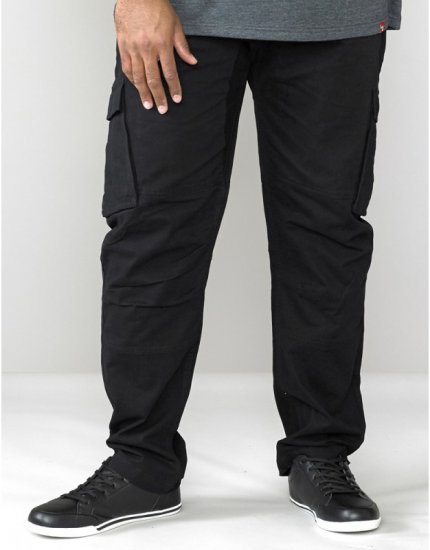 D555 Nelson Stretch Tapered Cargo Pants Black - Dżinsy & spodnie - Dżinsy i Spodnie - W40-W70