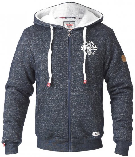 D555 Hulk Fur Lined Zipper Hood Navy - Bluzy & bluzy z kapturem - Bluzy & Bluzy z kapturem 2XL-12XL