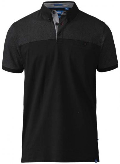 D555 Jauram Polo Black - Koszulki polo - Koszulki Polo 2XL-8XL