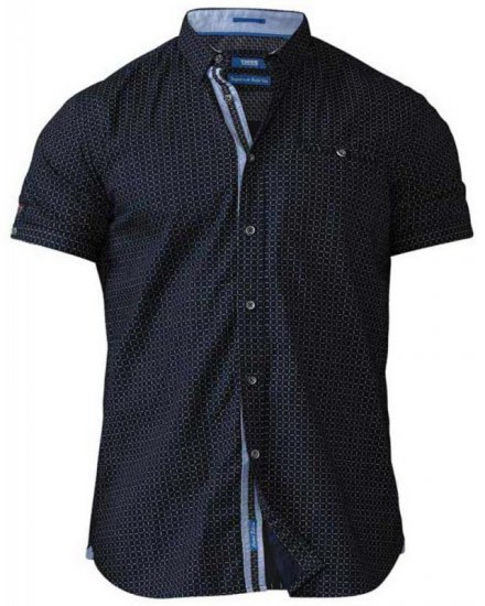 D555 Republic Short Sleeve Shirt Navy - Koszule - Koszule 2XL-10XL