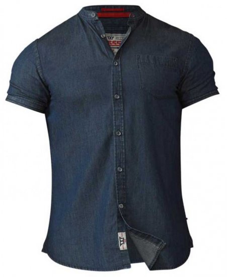 D555 Astra Short Sleeve Denim Shirt - Koszule - Koszule 2XL-10XL