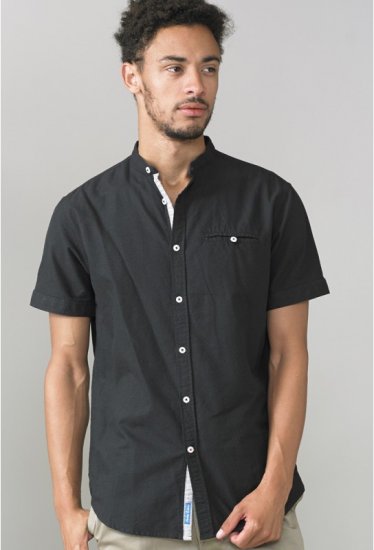 D555 Dwight Short Sleeve Shirt Black - Koszule - Koszule 2XL-10XL