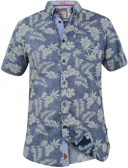 D555 Oswald Short Sleeve Hawaii Shirt - Koszule - Koszule 2XL-10XL