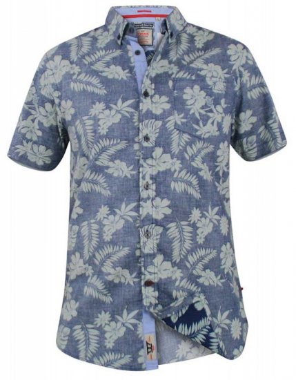 D555 Oswald Short Sleeve Hawaii Shirt - Koszule - Koszule 2XL-10XL