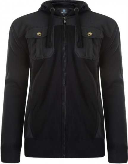 Kam Jeans 700 Contrast Print Hoody Black - Bluzy & bluzy z kapturem - Bluzy & Bluzy z kapturem 2XL-12XL