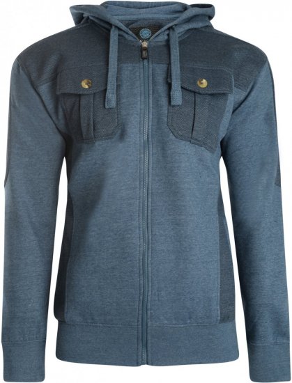 Kam Jeans 700 Contrast Print Hoody Denim - Bluzy & bluzy z kapturem - Bluzy & Bluzy z kapturem 2XL-12XL