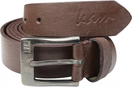 Kam Jeans 913 Jeans Belt Genuine Leather Brown , 3,5cm - Paski - Paski Duże Rozmiary - W40-W70/2XL-8XL