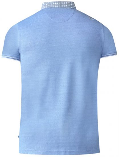 D555 Journey Fine Melange Polo Blue - Koszulki polo - Koszulki Polo 2XL-8XL