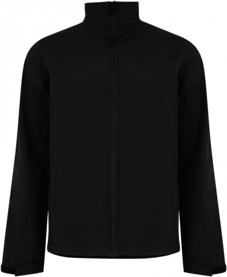 Kam Jeans 438 Soft-Shell Black - Kurtki Męskie Duże Rozmiary - Kurtki Duże rozmiary 2XL-8XL