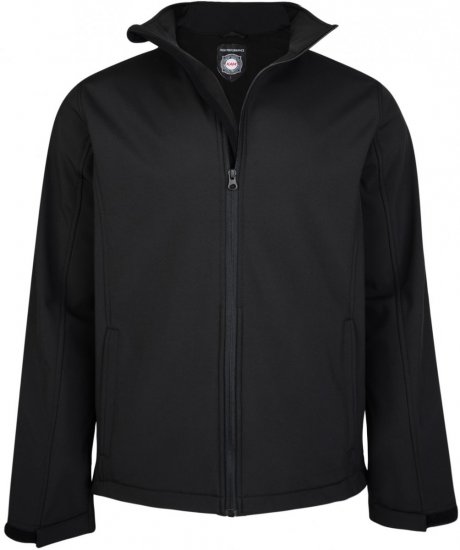 Kam Jeans 438 Soft-Shell Black - Kurtki Męskie Duże Rozmiary - Kurtki Duże rozmiary 2XL-8XL