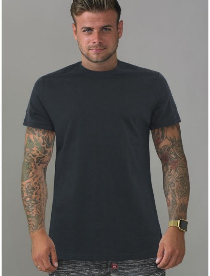 D555 Callum T-shirt Black - Koszulki - T-shirty meskie Duże Rozmiary - 2XL-14XL