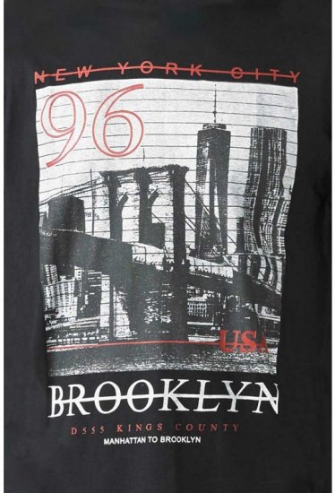 D555 Cain T-shirt Black - Koszulki - T-shirty meskie Duże Rozmiary - 2XL-14XL