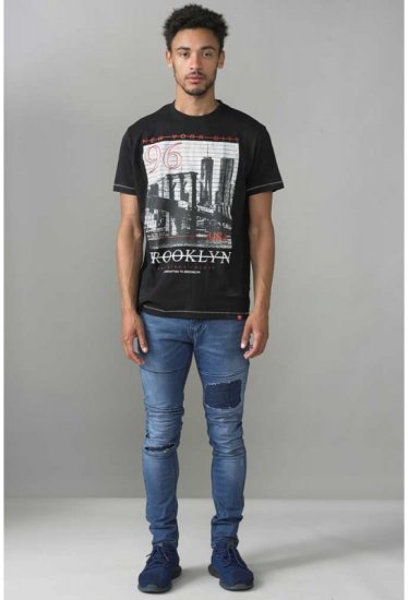 D555 Cain T-shirt Black - Koszulki - T-shirty meskie Duże Rozmiary - 2XL-14XL