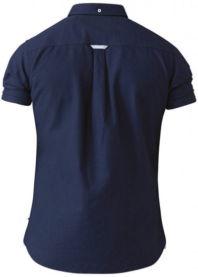 D555 Norman Short Sleeve Oxford Shirt Navy - Koszule - Koszule 2XL-10XL