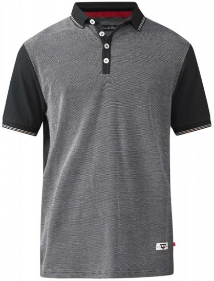 D555 Cecil Polo Black - Koszulki polo - Koszulki Polo 2XL-8XL