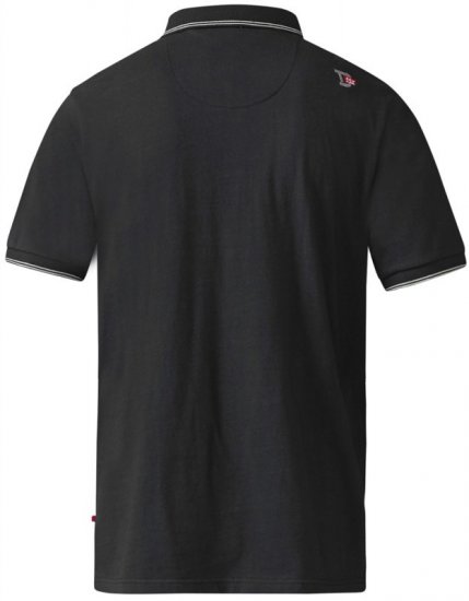 D555 Cecil Polo Black - Koszulki polo - Koszulki Polo 2XL-8XL