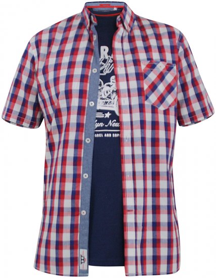 D555 Hadwin Short Sleeve Shirt & T-shirt Combo - Koszule - Koszule 2XL-10XL
