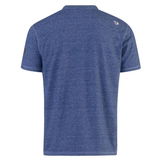 D555 Daniel Grandad T-shirt Denim - Koszulki - T-shirty meskie Duże Rozmiary - 2XL-14XL