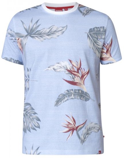 D555 Rufus T-shirt Blue - Koszulki - T-shirty meskie Duże Rozmiary - 2XL-14XL