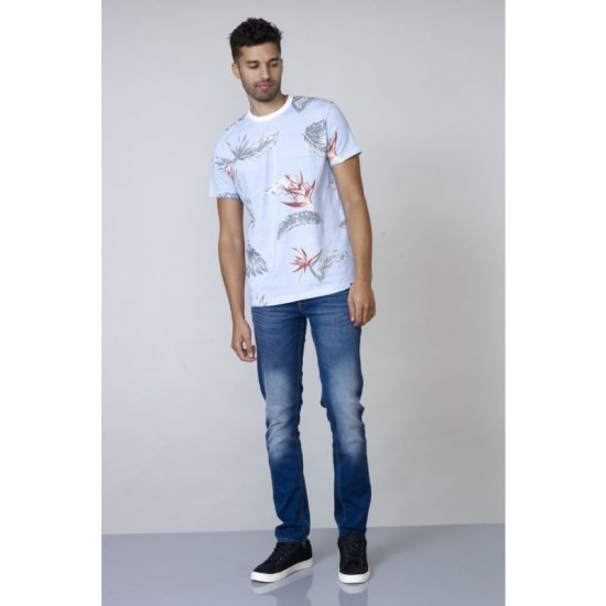 D555 Rufus T-shirt Blue - Koszulki - T-shirty meskie Duże Rozmiary - 2XL-14XL