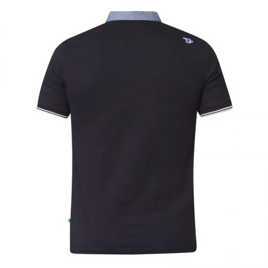 D555 Brent Polo Black - Koszulki polo - Koszulki Polo 2XL-8XL