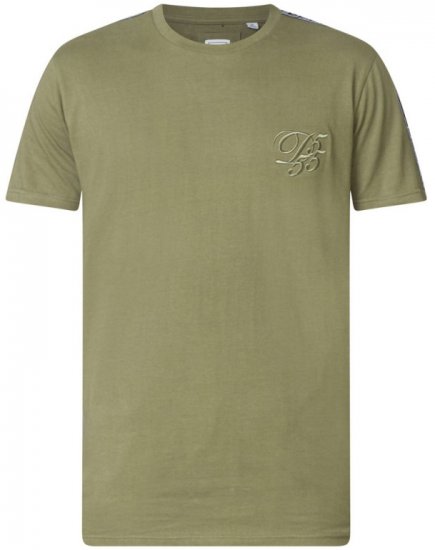 D555 Kambria Couture T-shirt Khaki - Koszulki - T-shirty meskie Duże Rozmiary - 2XL-14XL