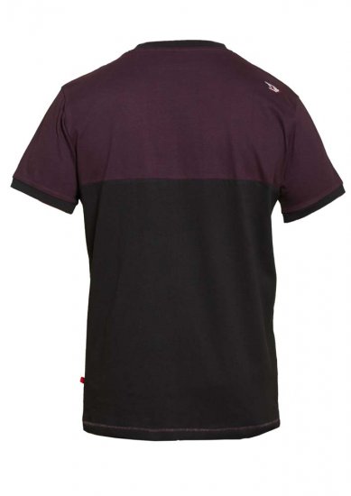 D555 Jackson T-shirt Burgundy - Koszulki - T-shirty meskie Duże Rozmiary - 2XL-14XL