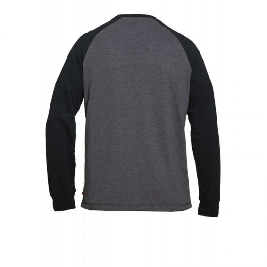 D555 Illinois Long Sleeve T-shirt Charcoal - Koszulki - T-shirty meskie Duże Rozmiary - 2XL-14XL