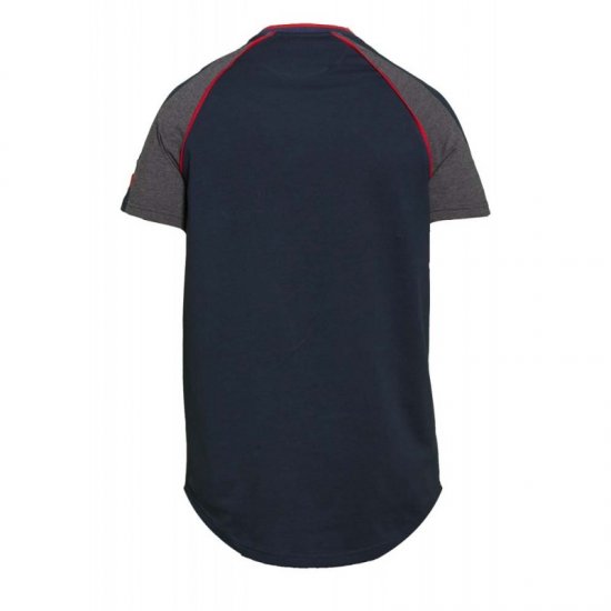 D555 Brendon T-shirt Navy - Koszulki - T-shirty meskie Duże Rozmiary - 2XL-14XL