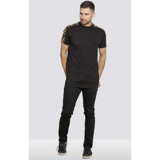 D555 Damien Couture T-shirt Black - Koszulki - T-shirty meskie Duże Rozmiary - 2XL-14XL