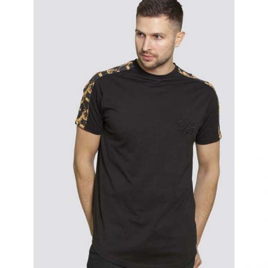 D555 Damien Couture T-shirt Black - Koszulki - T-shirty meskie Duże Rozmiary - 2XL-14XL