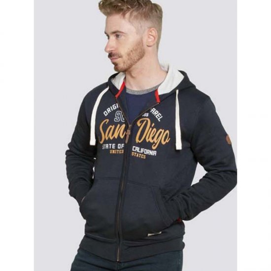 D555 Stockton Hoodie Navy - Bluzy & bluzy z kapturem - Bluzy & Bluzy z kapturem 2XL-12XL
