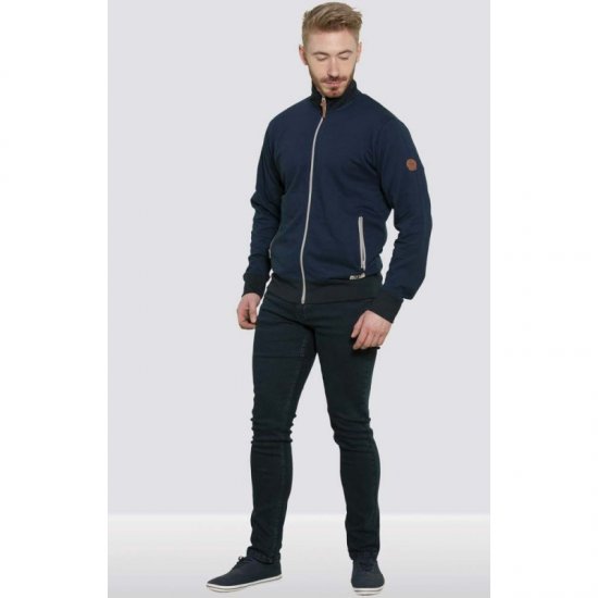 D555 Buxton Full Zip Sweatshirt Navy - Bluzy & bluzy z kapturem - Bluzy & Bluzy z kapturem 2XL-12XL