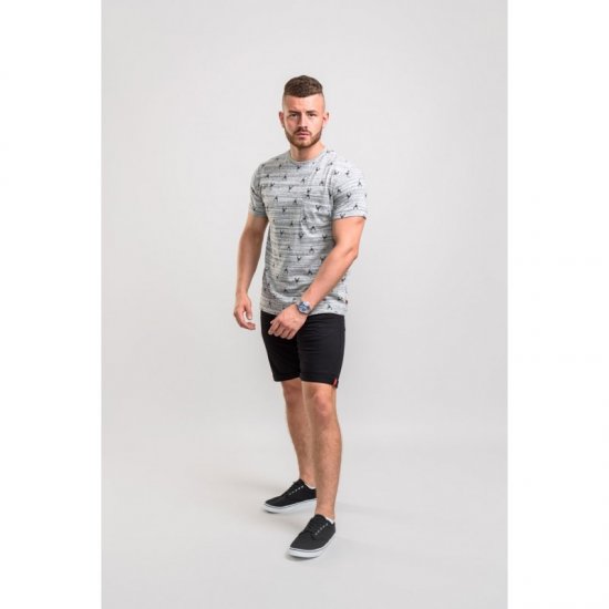 D555 Dario T-shirt Grey - Koszulki - T-shirty meskie Duże Rozmiary - 2XL-14XL