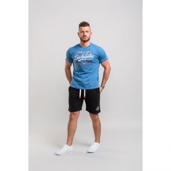 D555 Shelton T-shirt Blue - Koszulki - T-shirty meskie Duże Rozmiary - 2XL-14XL