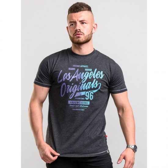 D555 Simmons T-shirt Black - Koszulki - T-shirty meskie Duże Rozmiary - 2XL-14XL