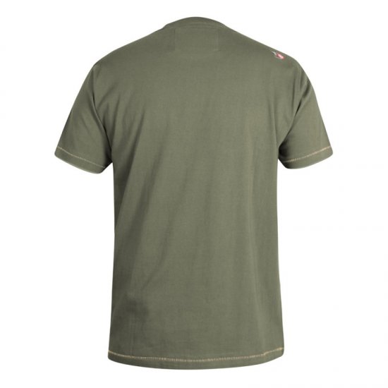 D555 Stanley T-shirt Khaki - Koszulki - T-shirty meskie Duże Rozmiary - 2XL-14XL